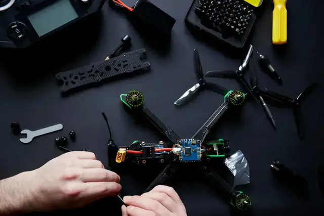 Custom-built flight controller hardware