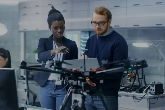 Drone training session in progress